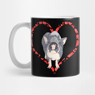 POT BELLIED PIG HEART Mug